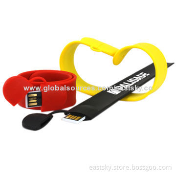 Wristband USB Drive, ESU-C43, Waterproof and Dust-proof, Capacity from 64MB to 32GBNew